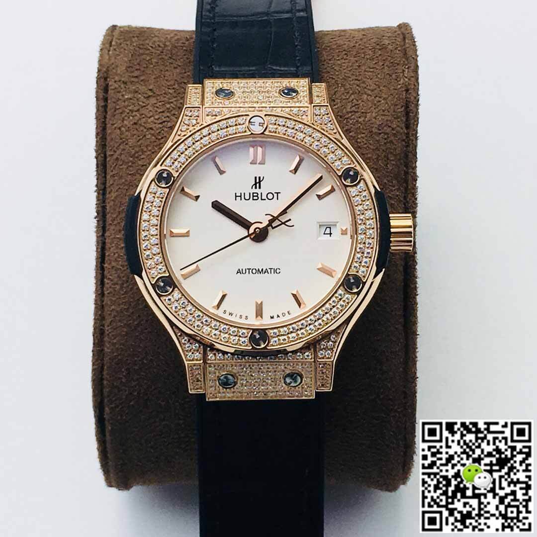 Hublot Classic Fusion 38MM HB Factory Diamond White Dial