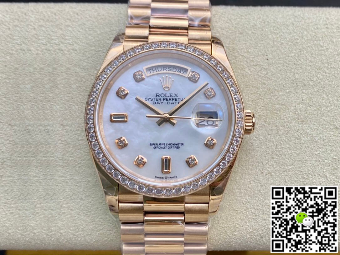 Rolex Day Date 128238 EW Factory V2 Mother-Of-Pearl Dial
