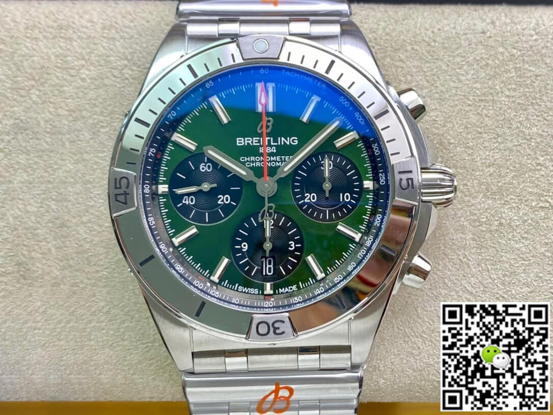 Breitling Chronomat AB01343A1L1A1 GF Factory Green Dial