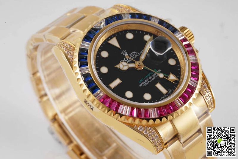 Rolex GMT Master II 116758 SAru-78208 ROF Factory Black Dial