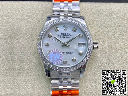 Rolex Datejust M278384RBR-0008 TW Factory Diamond Bezel
