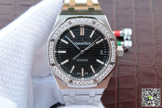 Audemars Piguet Royal Oak 15400/15450 Couple Watch JF Factory Black Dial