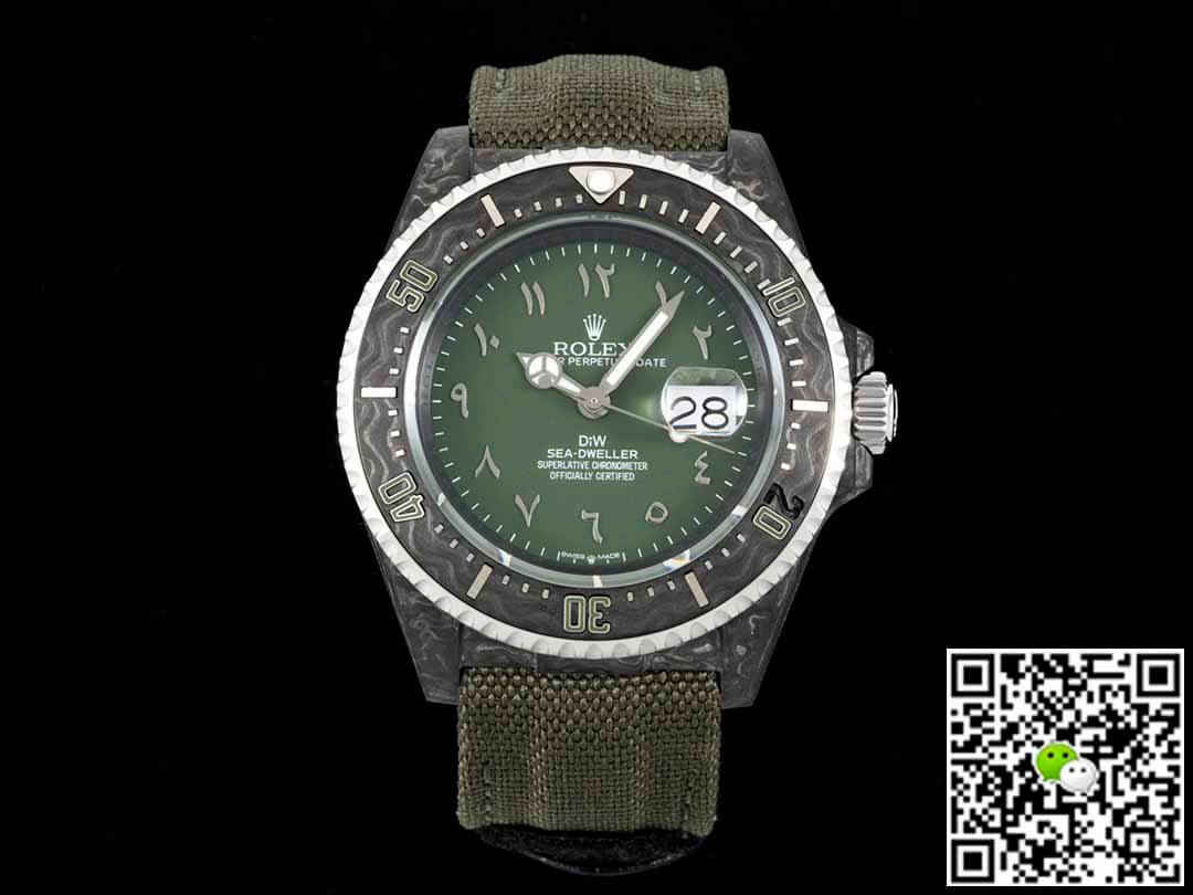 Rolex Sea-Dweller Diw Factory Carbon Fiber Green Dial
