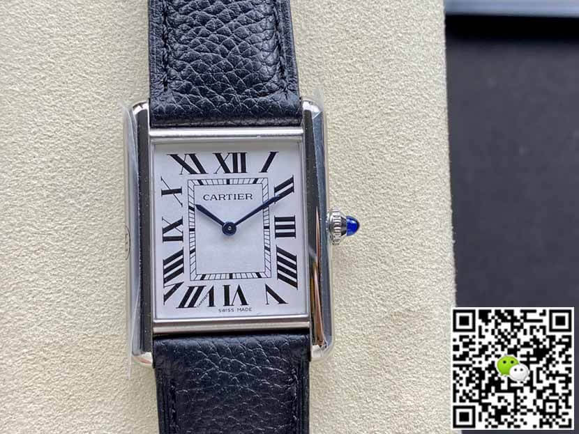 Cartier Tank WSTA0041 K11 Factory Silver White Dial