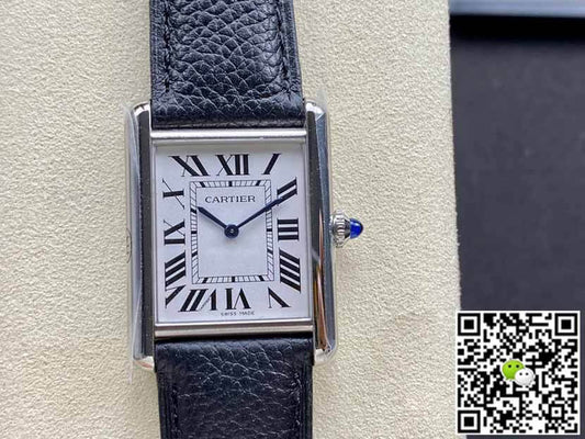 Cartier Tank WSTA0041 K11 Factory Silver White Dial