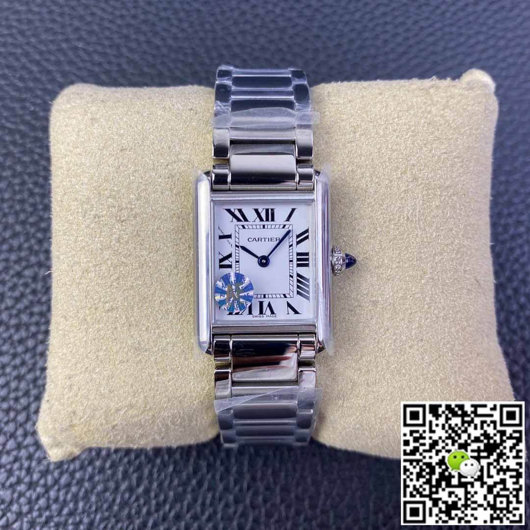 Cartier Tank WSTA0051 AF Factory Silver White Dial