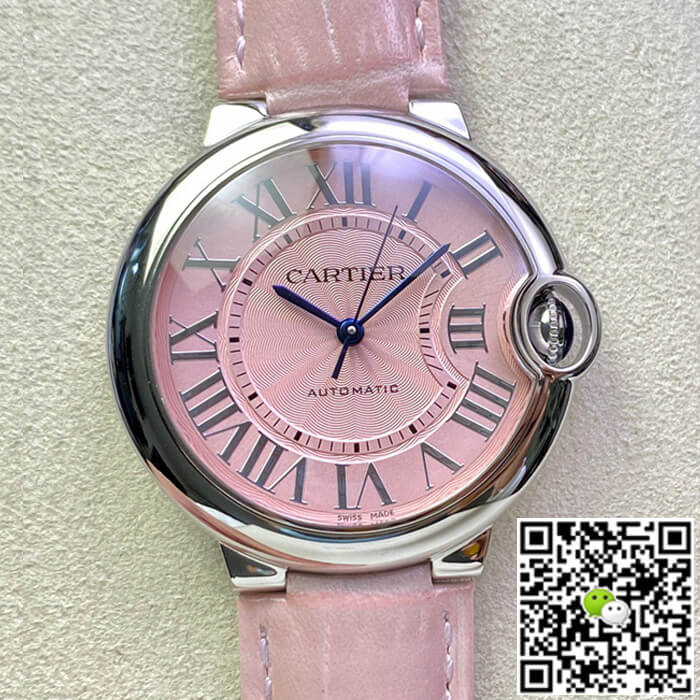 Ballon Bleu De Cartier 36MM WSBB0007 3K Factory Pink Strap