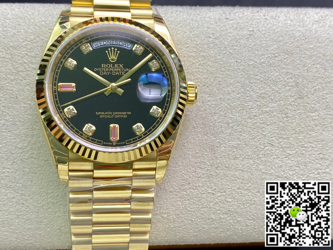 Rolex Day Date 118208 EW Factory Yellow Gold