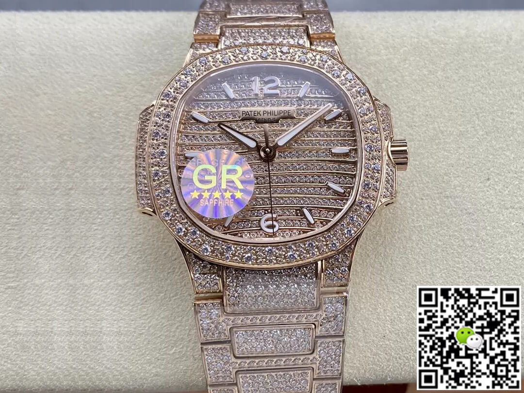 Patek Philippe Aquanaut 7118/1450R-001 GR Factory Gold Diamond Dial