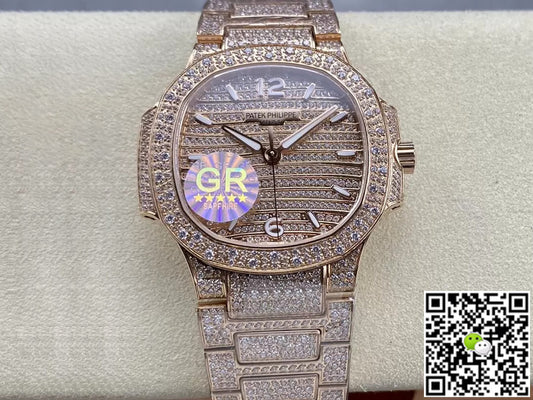 Patek Philippe Aquanaut 7118/1450R-001 GR Factory Gold Diamond Dial