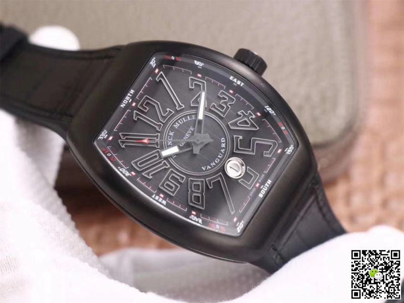 Franck Muller Vanguard V 45 SC DT TT NR BR TT ZF Factory Black Dial