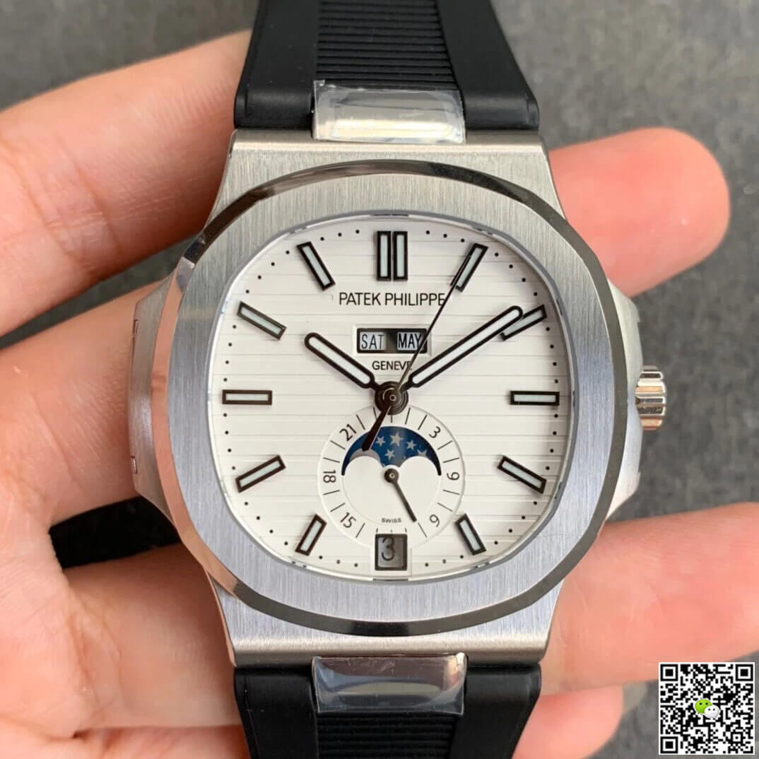 Patek Philippe Nautilus 5726 Moonphase GR Factory V2 White Dial