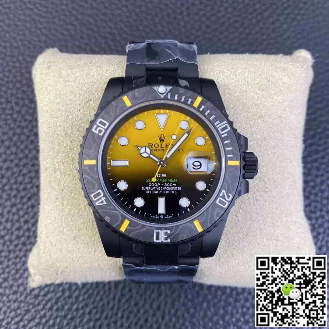 Rolex Submariner VS Factory Carbon Fiber Yellow Gradient Dial