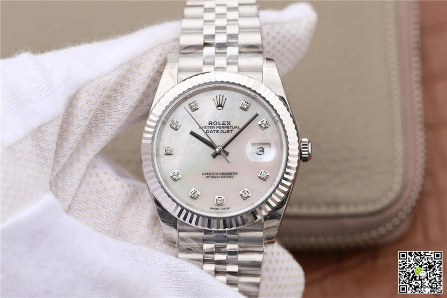 Rolex Datejust M126334-0020 EW Factory White Mother-Of-Pearl Dial