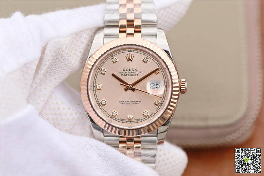 Rolex Datejust M126331-0008 EW Factory Rose Gold Sundust Dial