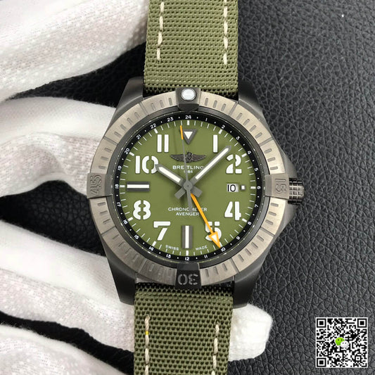 Breitling Avenger Automatic GMT 45 Night Mission V323952A1L1X1 GF Factory Green Dial