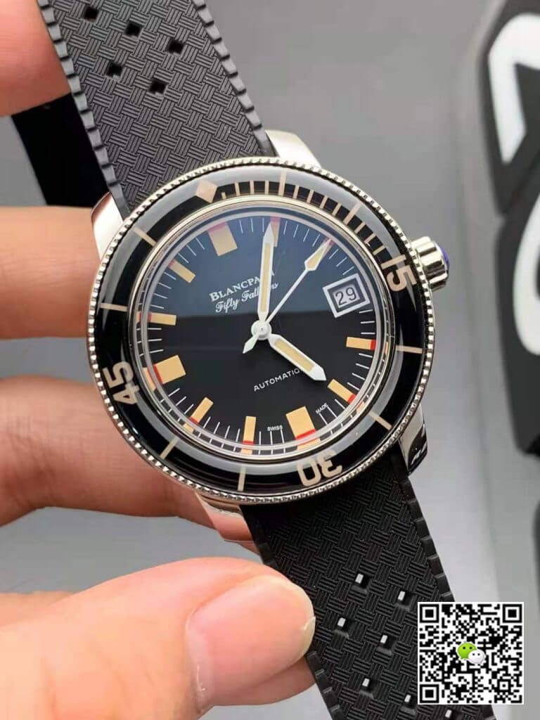 Blancpain Fifty Fathoms Barakuda 5008B 1130 B52A ZF Factory Black Dial