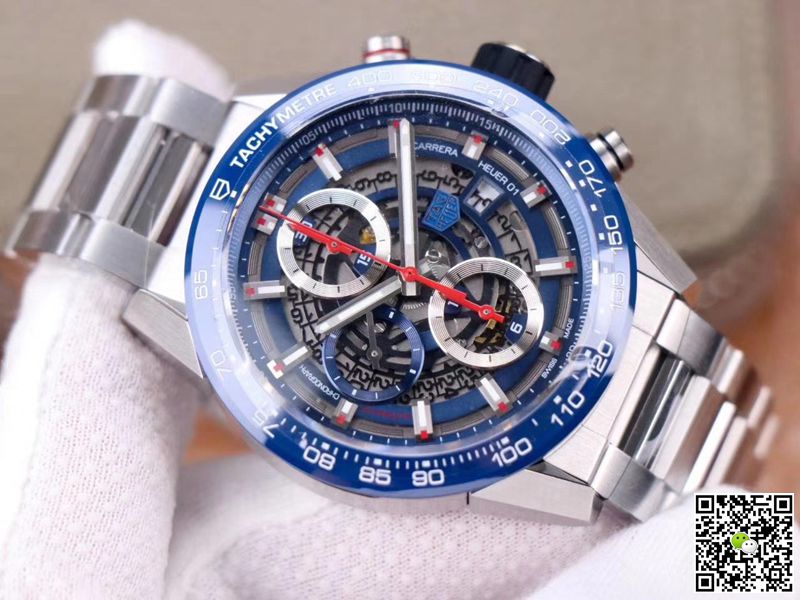 Tag Heuer Carrera Calibre Heuer 01 CAR201T.BA0766 Chronograph XF Factory Blue Dial