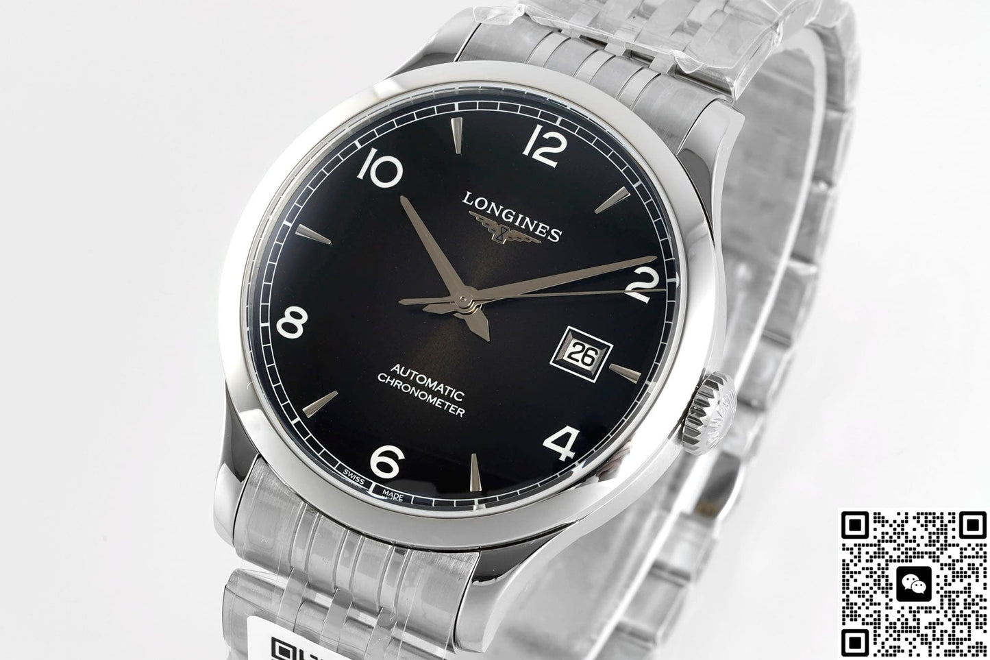 Longines Record Collection L2.821.4.56.6 AF Factory Sapphire Crystal