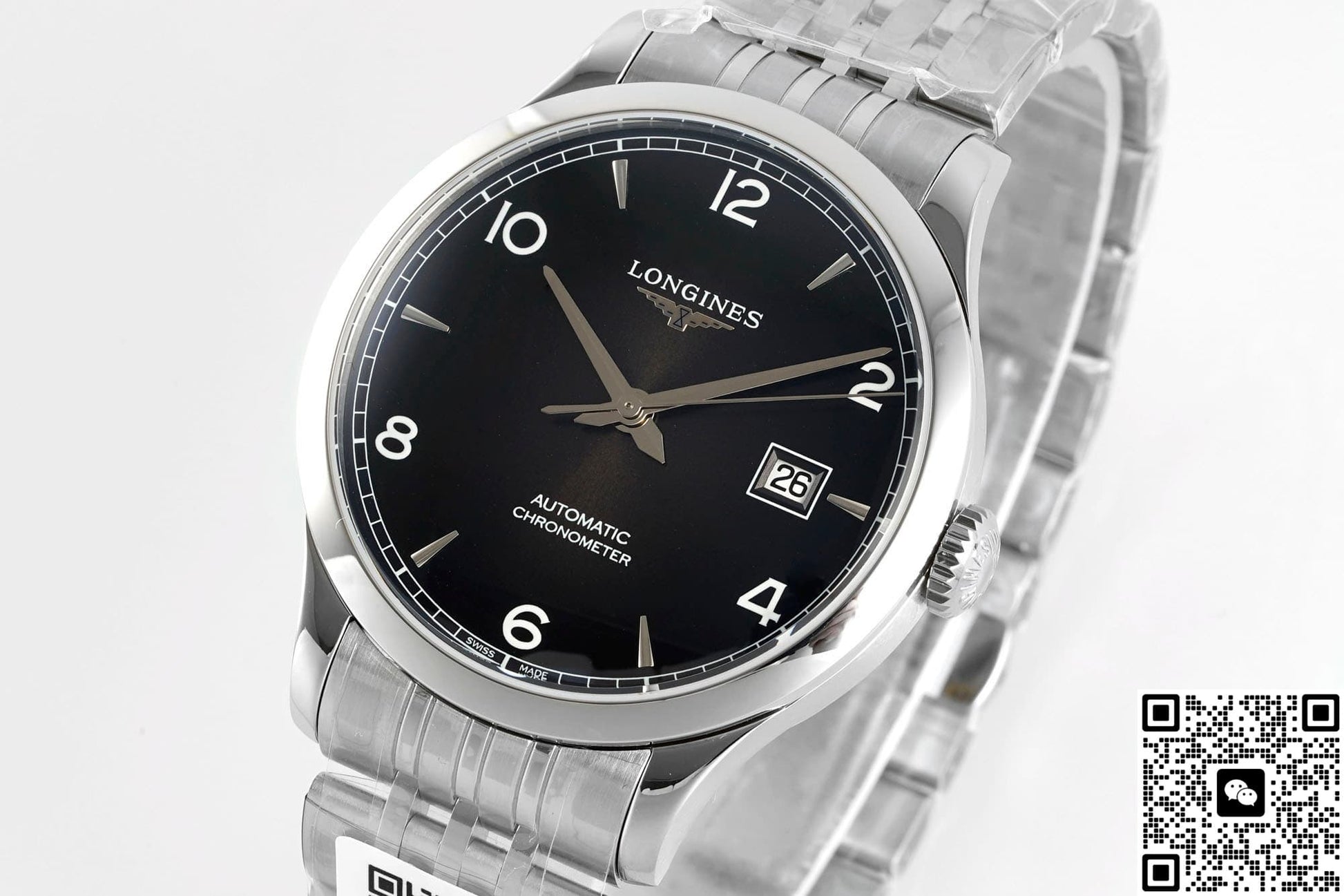 Longines Record Collection L2.821.4.56.6 AF Factory Sapphire Crystal
