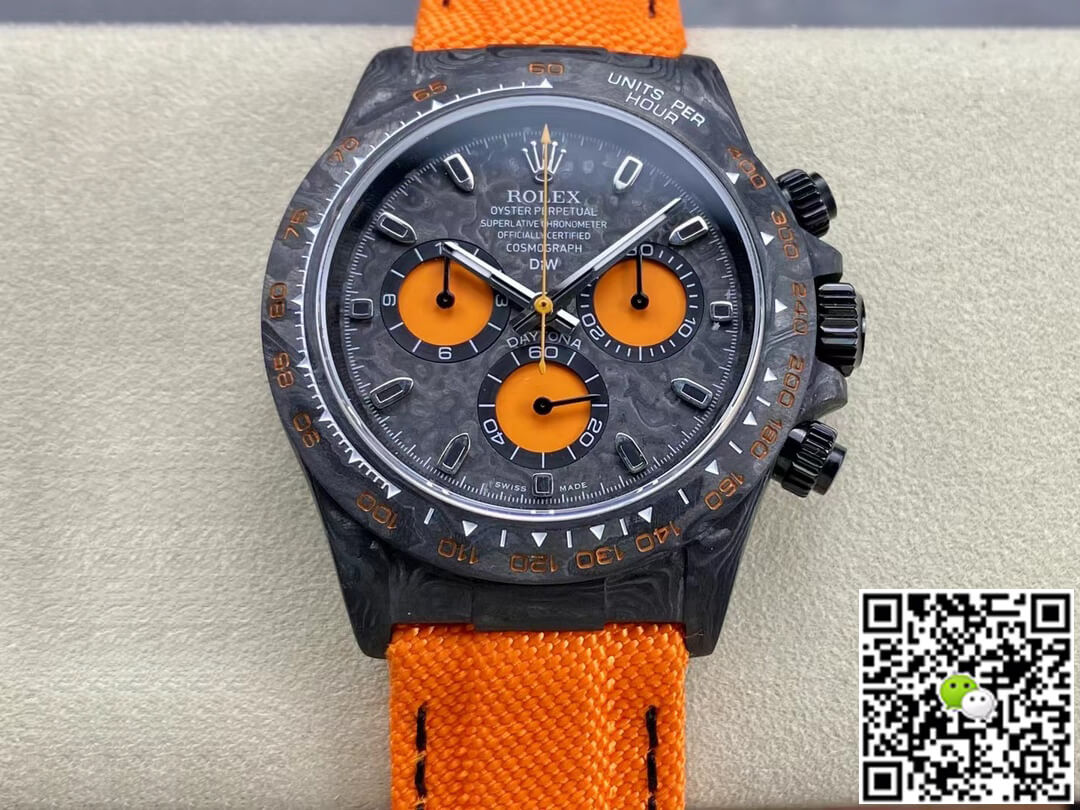 Rolex Daytona Cosmograph Diw Custom Version Noob Factory Orange Strap