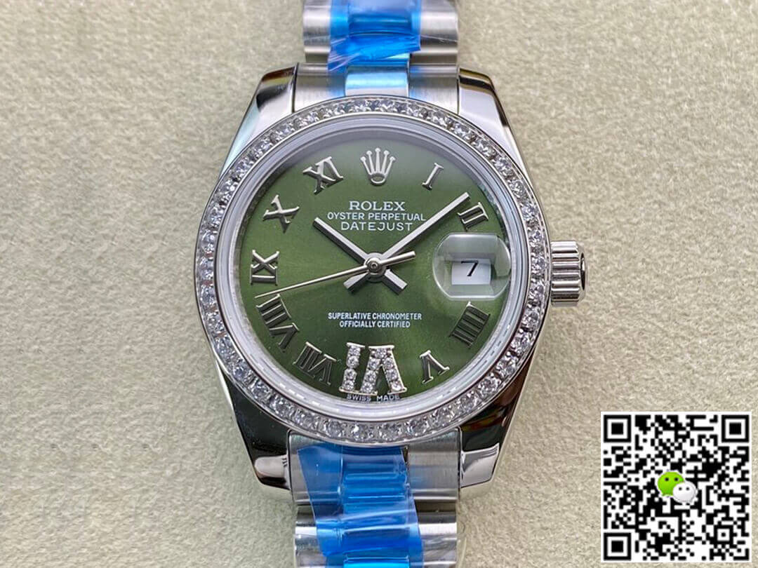 Rolex Datejust 28MM BP Factory Diamond-set Green Dial