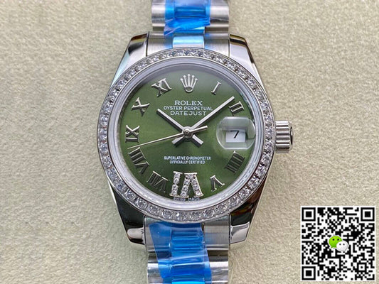 Rolex Datejust 28MM BP Factory Diamond-set Green Dial