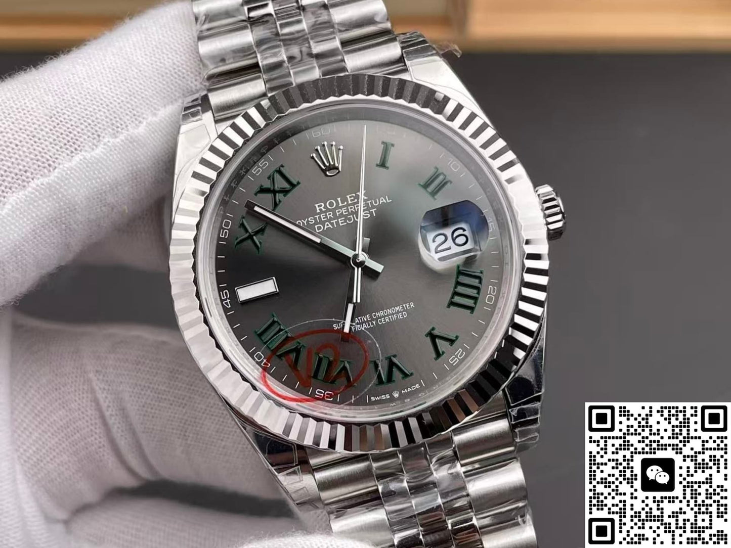Rolex Datejust m126334-0022 VS Factory V2 Large Calendar