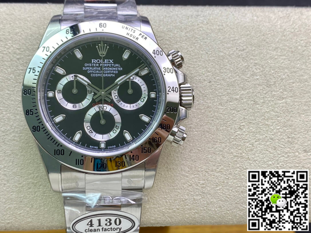 Rolex Cosmograph Daytona 116520 Clean Factory Stainless Steel Bezel