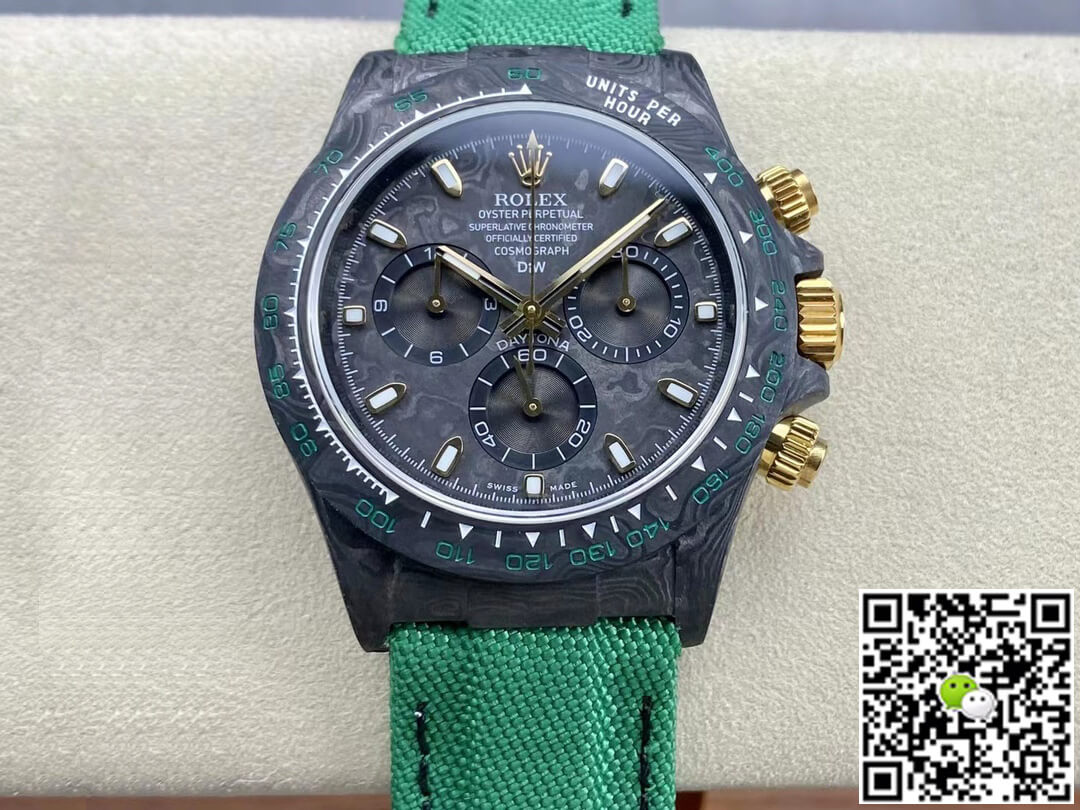 Rolex Daytona Cosmograph Noob Factory Diw Custom Version Dark Green Strap