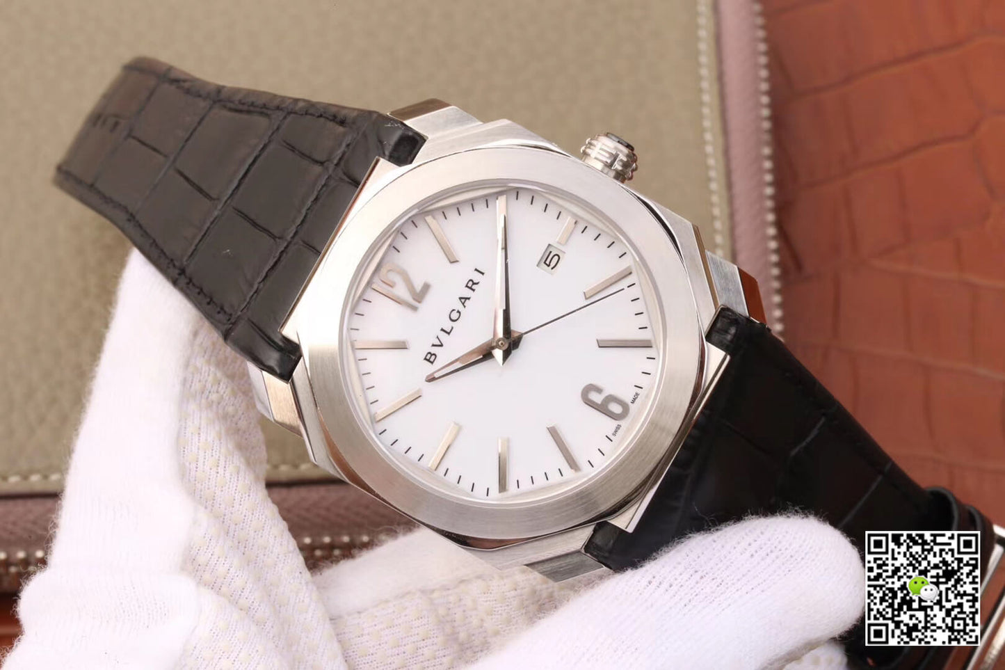 Bvlgari Octo 102779 OC41C6SLD White Dial