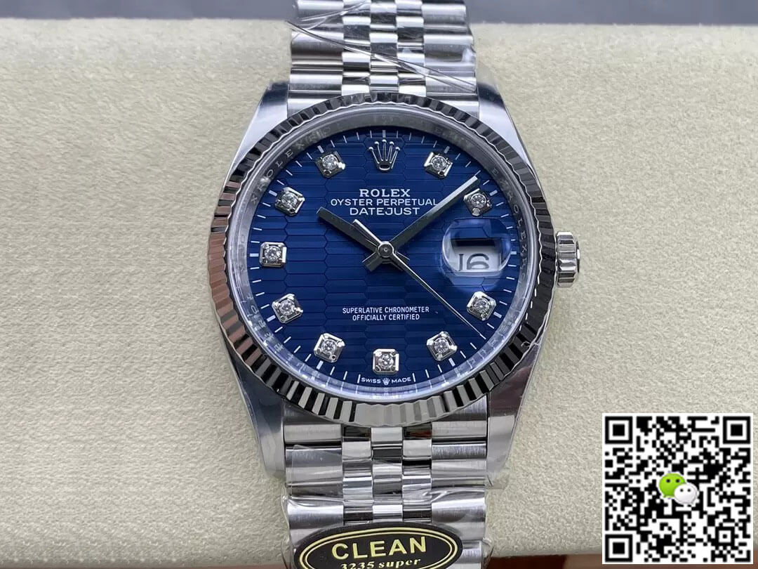 Rolex Datejust M126234-0057 36MM Clean Factory Blue Dial