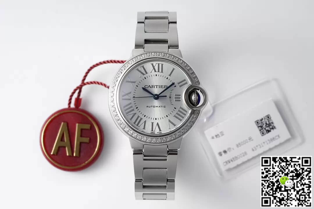 Ballon Bleu De Cartier W4BB0028 33MM AF Factory Diamond Bezel