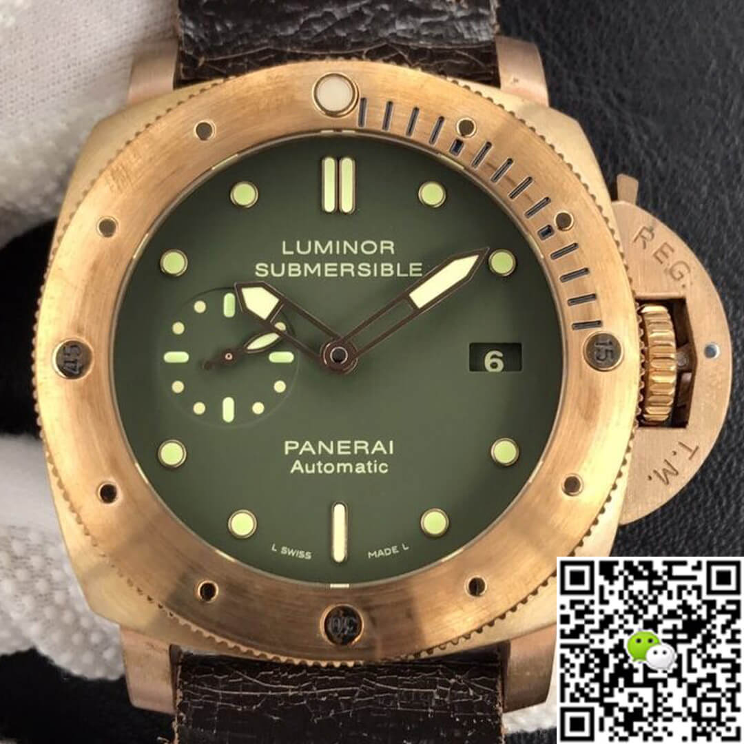 Panerai Luminor Submersible 1950 Bronzo PAM382 VS Factory V2 Green Dial