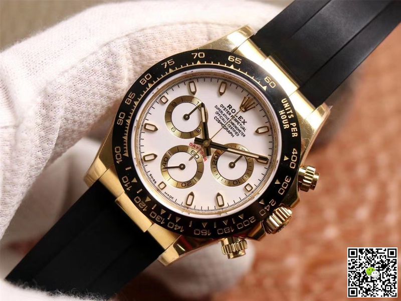 Rolex Daytona M116518LN-0041 Noob Factory White Dial 4130 Movement