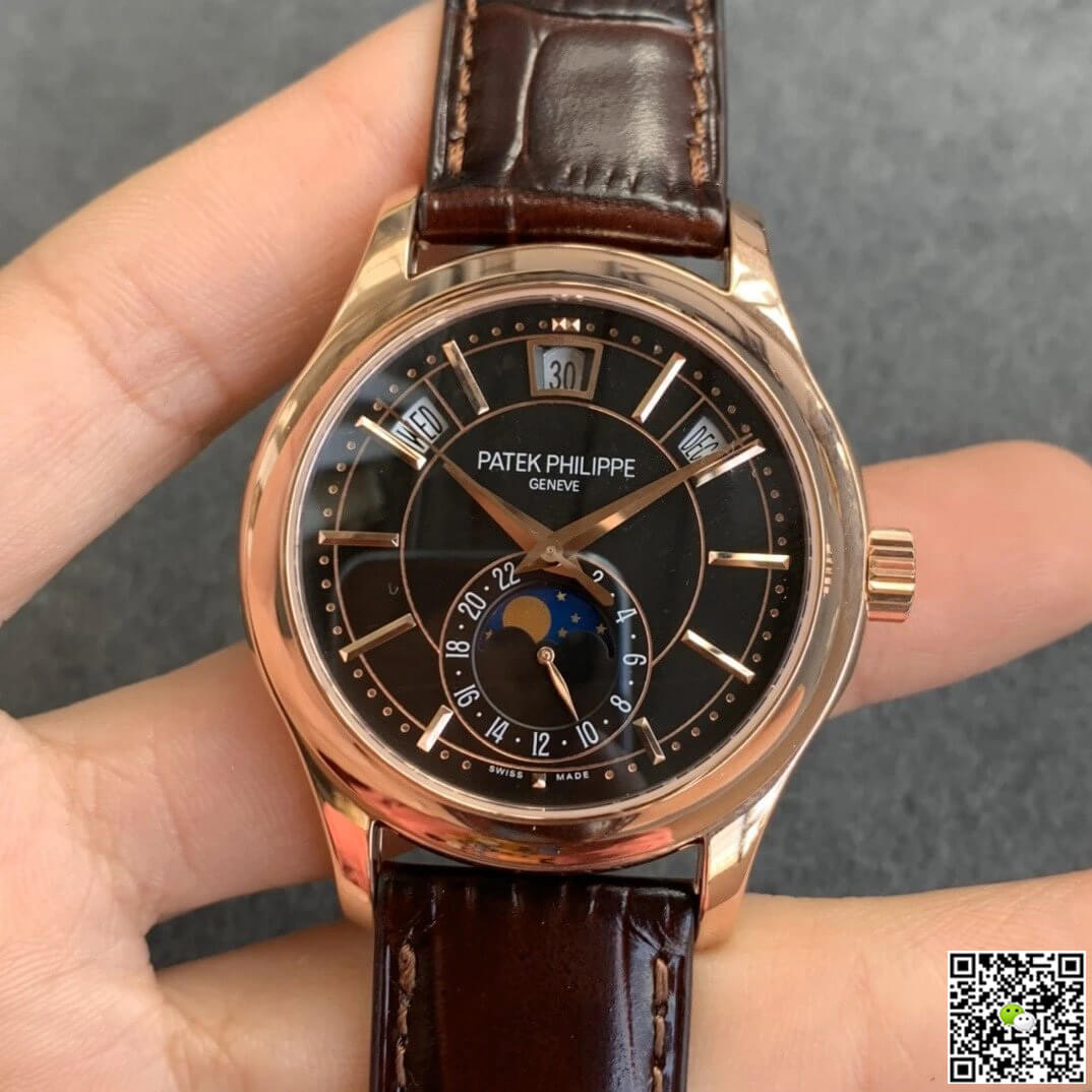Patek Philippe Complications 5205R-010 GR Factory Rose Gold Black Dial