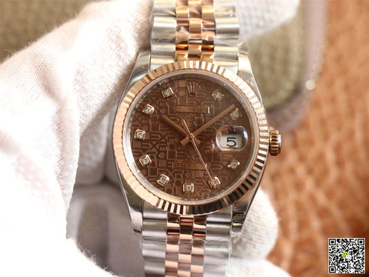Rolex Datejust M126231-0025 EW Factory Diamond Chocolate Color Dial
