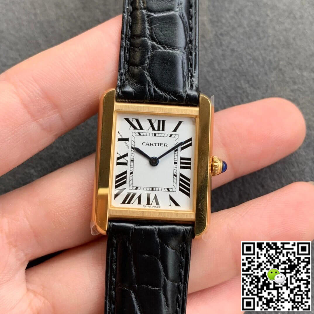 Cartier Tank W5200004 K11 Factory White Dial