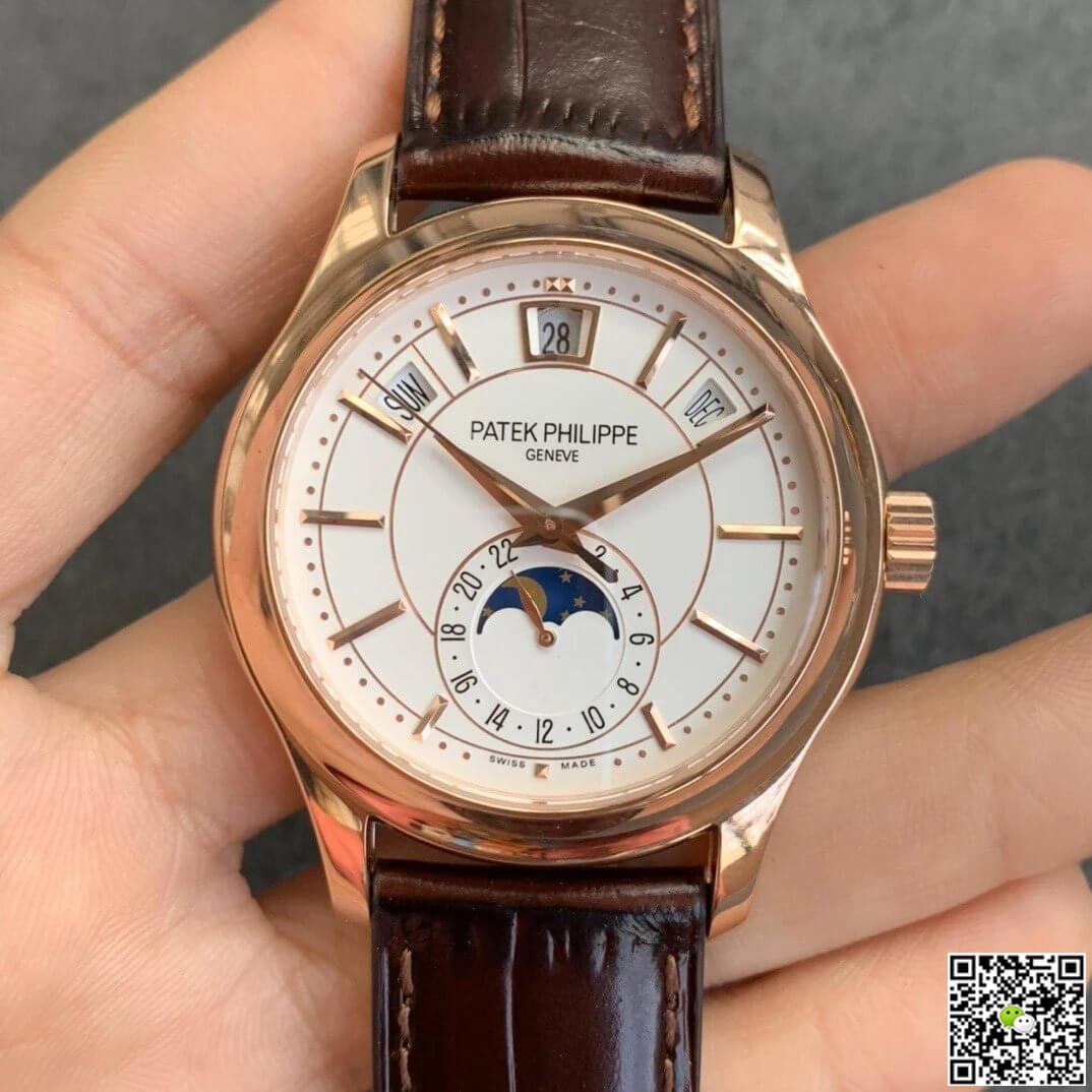 Patek Philippe Complications 5205R-001 GR Factory Rose Gold Milky White Dial