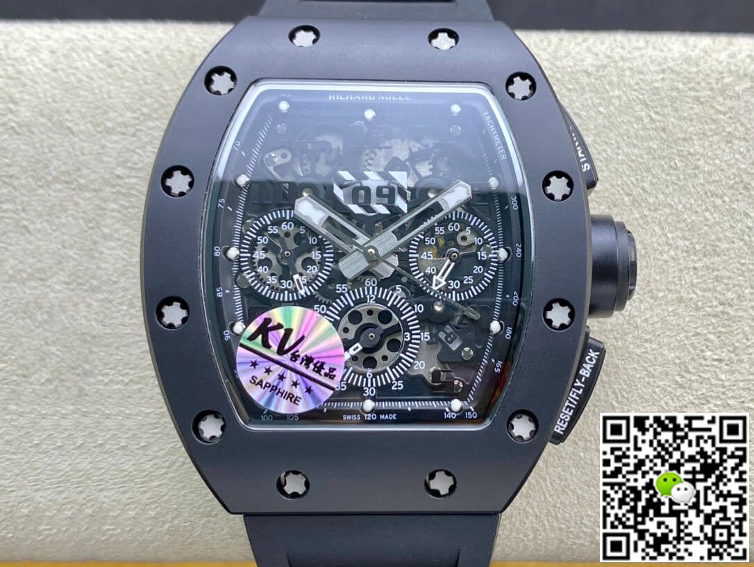 Richard Mille RM011 KV Factory Ceramic Black Case