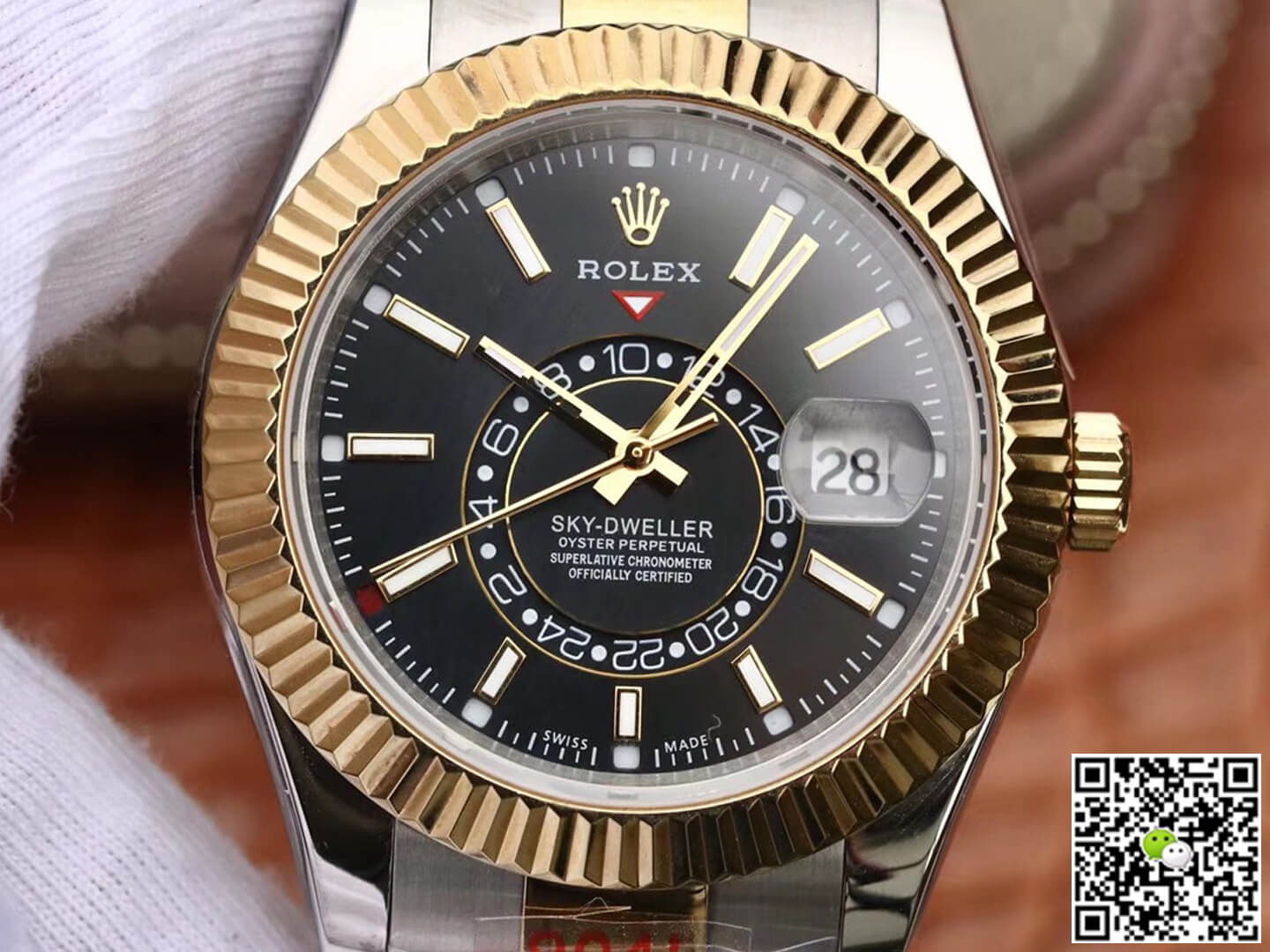 Rolex Sky Dweller M326933-0002 Noob Factory Black Dial