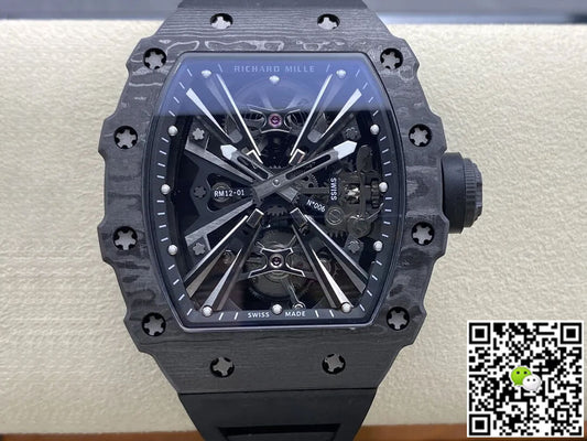 Richard Mille RM12-01 Tourbillon RM Factory Black Skeleton Dial