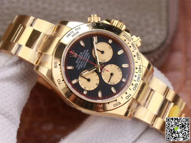 Rolex Daytona M116508-0009 Noob Factory Black Dial 4130 Movement