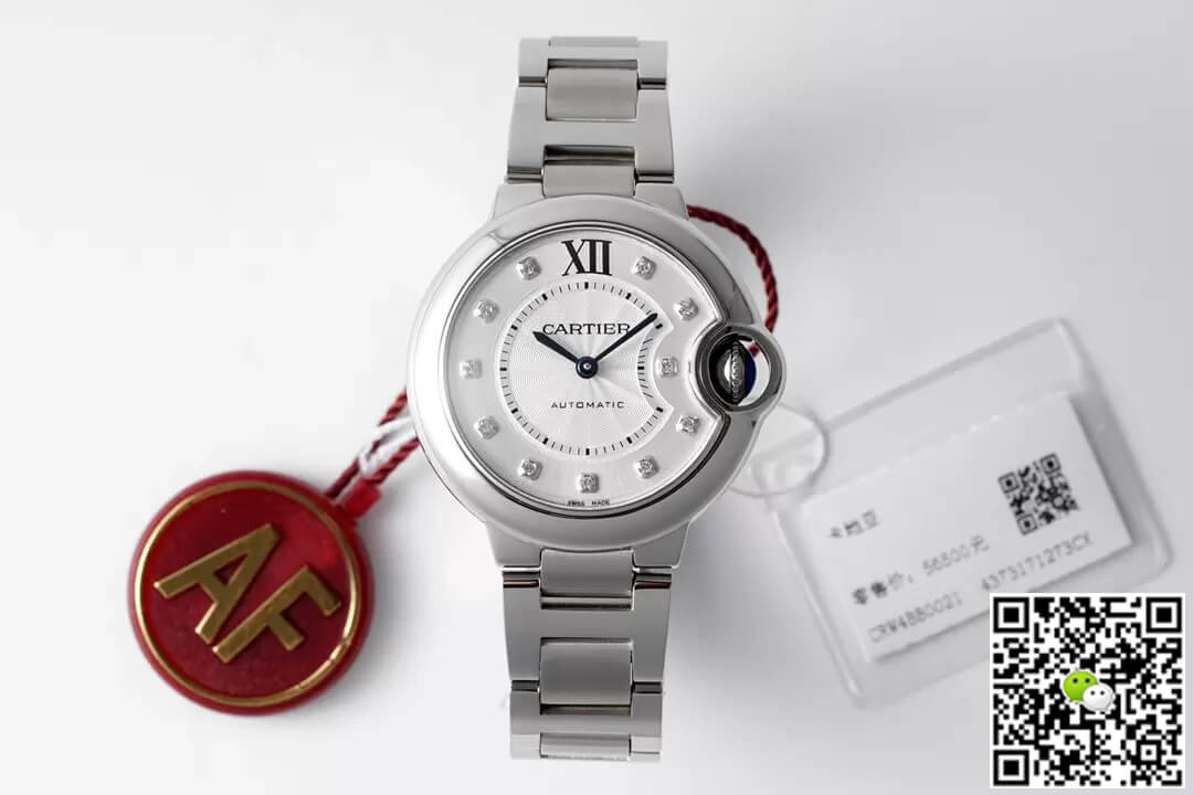 Ballon Bleu De Cartier WE902074 33MM AF Factory Diamond Dial