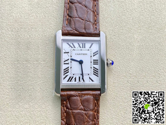 Cartier Tank 24MM K11 Factory Brown Leather Strap