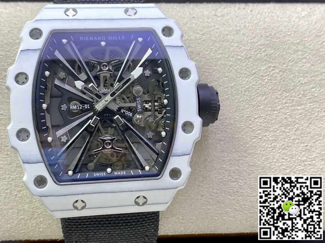Richard Mille RM12-01 Tourbillon RM Factory White Carbon Fiber Case