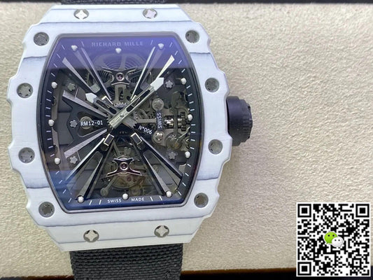 Richard Mille RM12-01 Tourbillon RM Factory White Carbon Fiber Case