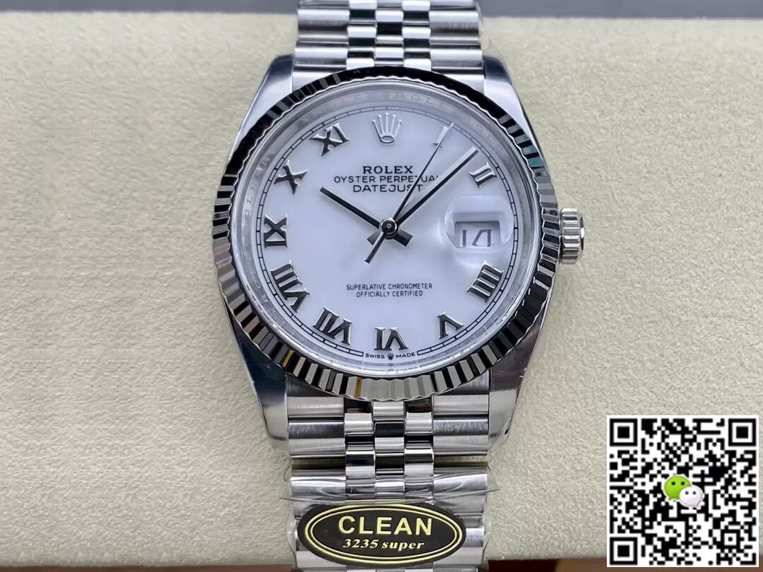 Rolex Datejust M126234-0025 36MM Clean Factory White Dial