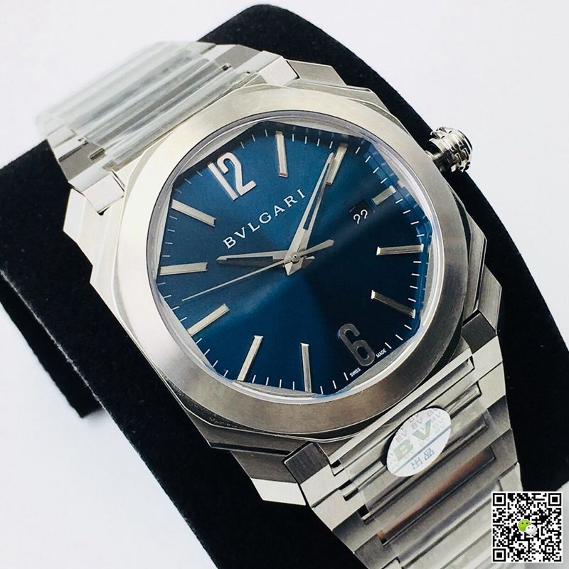 Bvlgari Octo 102105 BGO38C3SSD BV Factory Blue Dial