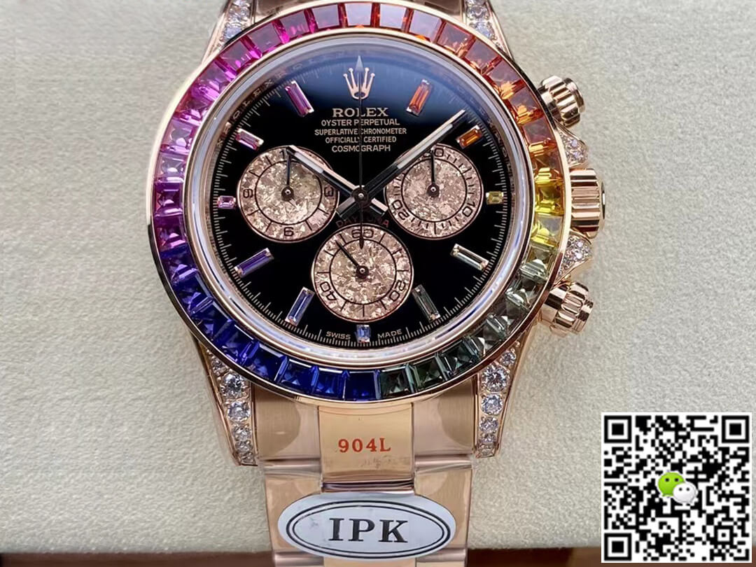 Rolex Daytona 116595 RBOW IPK Factory Rose Gold